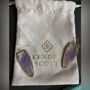 Amethyst Kendra Scott Skylar earrings
